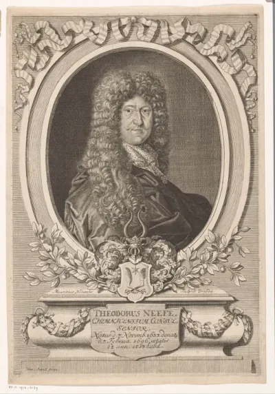 Portret van Theodor Neefe