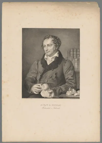 Portret van Theodor Wilhelm Emanuel Nicolai