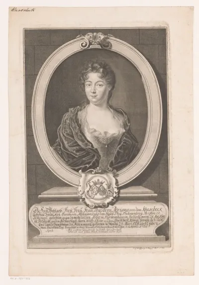 Portret van Theodora Adriana von dem Knesebeck