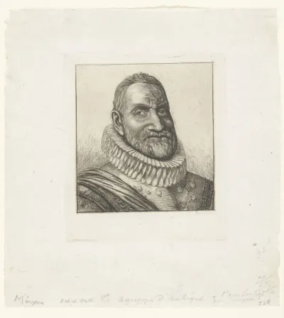 Portret van Théodore Agrippa d'Aubigné