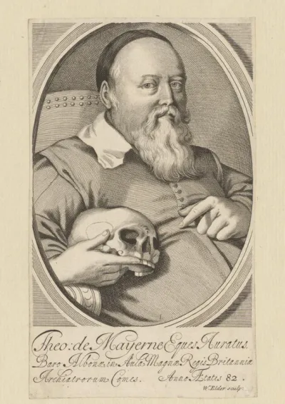 Portret van Théodore de Mayerne