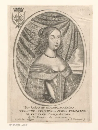 Portret van Theodore Gertrude de Kettler