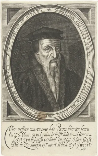 Portret van Theodorus Beza
