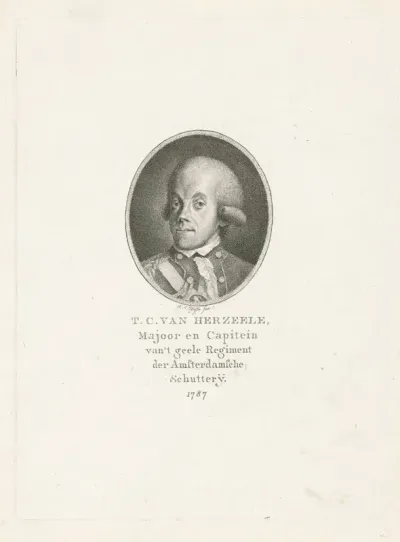 Portret van Theodorus Cornelis van Herzeele