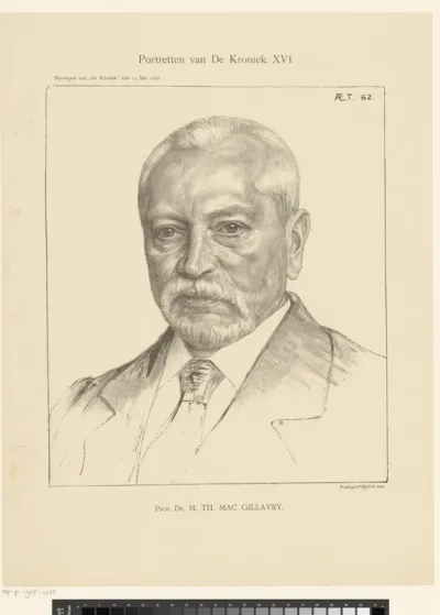 Portret van Theodorus Hendrik Mac Gillavry