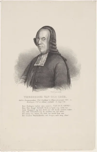 Portret van Theodorus van der Groe