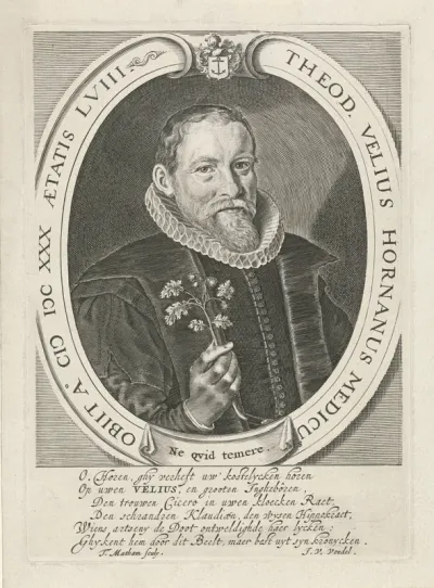 Portret van Theodorus Velius