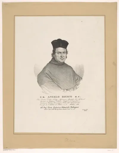 Portret van theoloog Angelo Bigoni