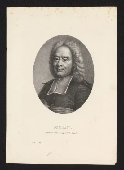 Portret van theoloog Charles Rollin