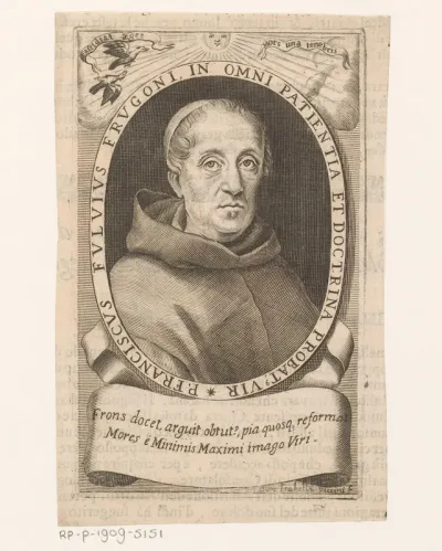 Portret van theoloog en schrijver Francesco Fulvio Frugoni