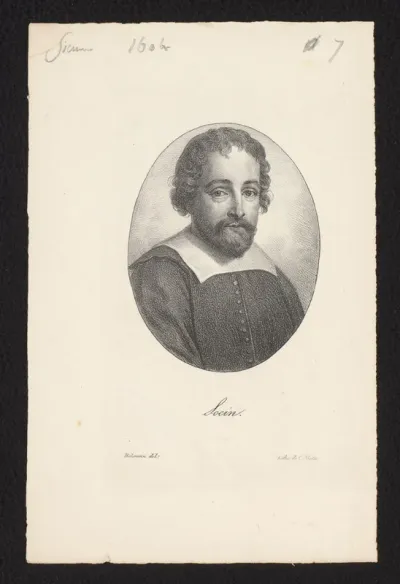 Portret van theoloog Faustus Socinus