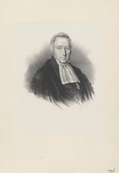 Portret van theoloog Herman Johan Royaards