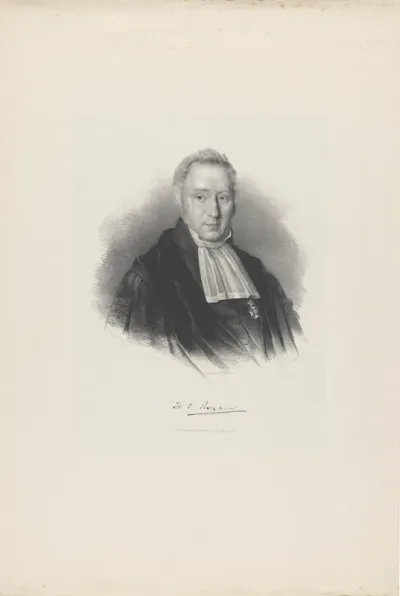 Portret van theoloog Herman Johan Royaards