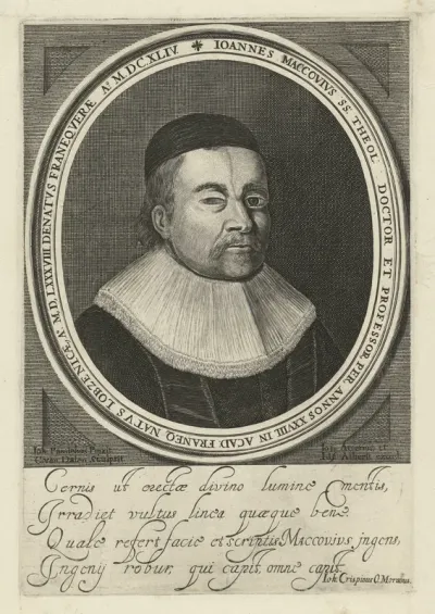 Portret van theoloog Johannes Maccovius