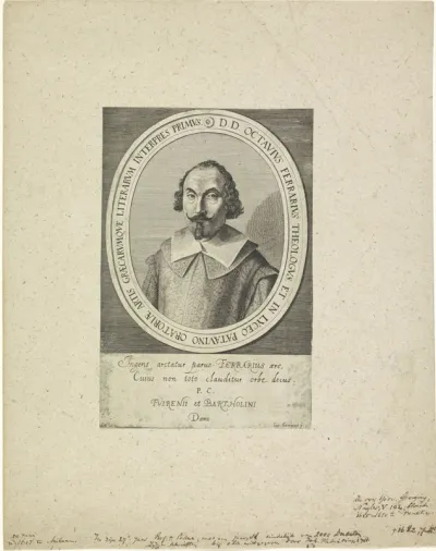 Portret van theoloog Octavius Ferrarius