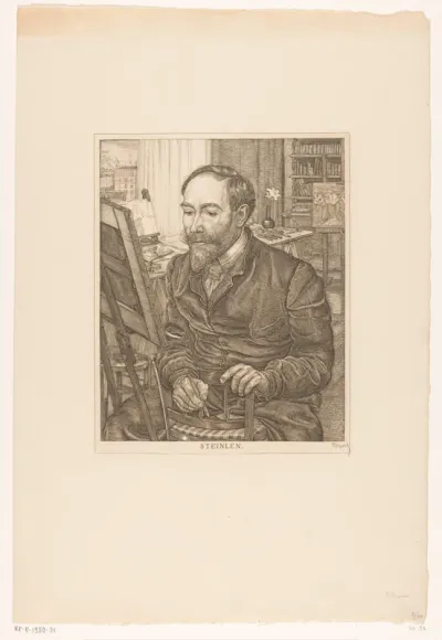 Portret van Théophile Alexandre Steinlen
