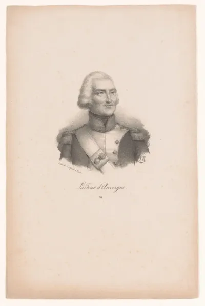 Portret van Théophile Corret de la Tour d'Auvergne