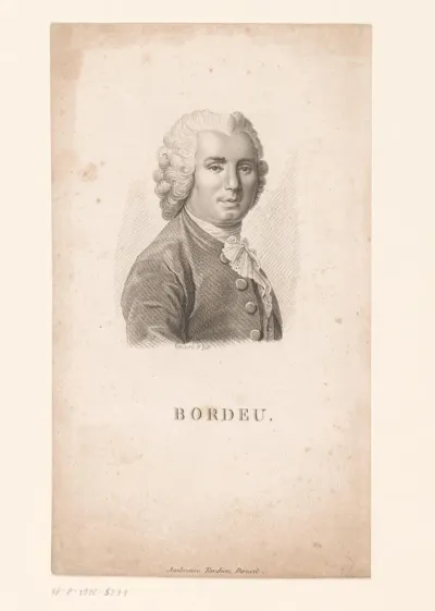 Portret van Théophile de Bordeu