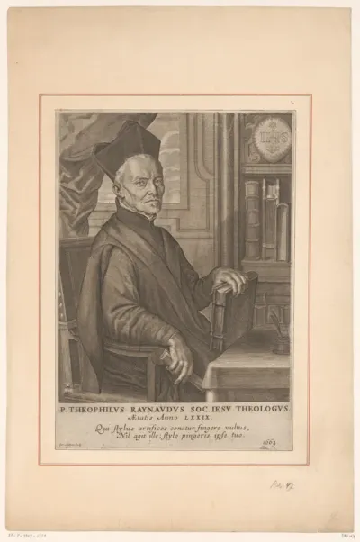 Portret van Théophile Raynaud op 79-jarige leeftijd