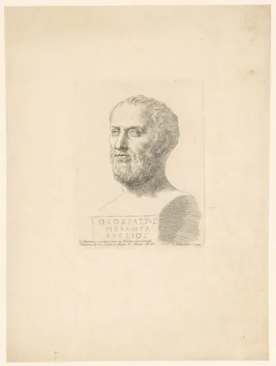 Portret van Theophrastus van Eresus