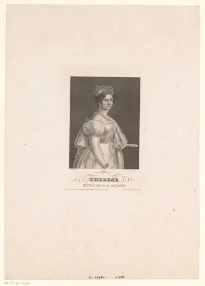 Portret van Therese, koningin van Beieren