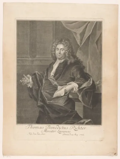 Portret van Thomas Benedict Richter