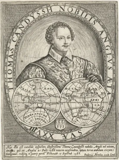 Portret van Thomas Cavendish