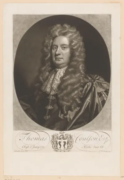 Portret van Thomas Coulson op 68-jarige leeftijd