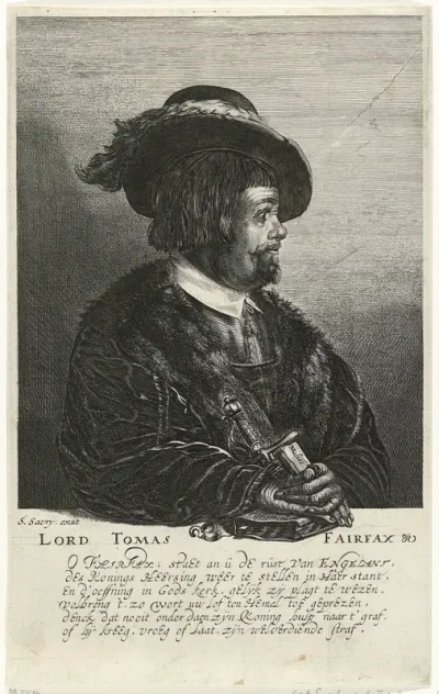 Portret van Thomas Fairfax, militair leider