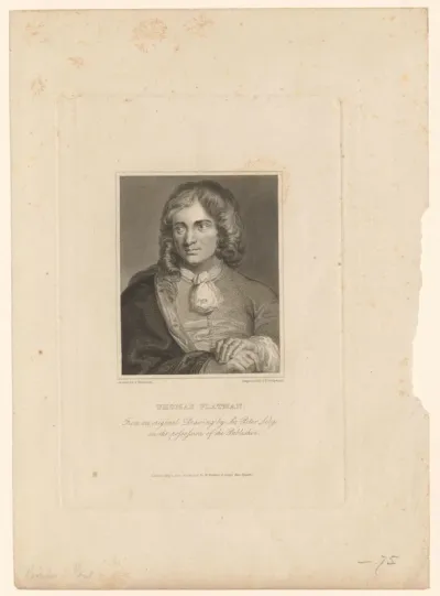 Portret van Thomas Flatman