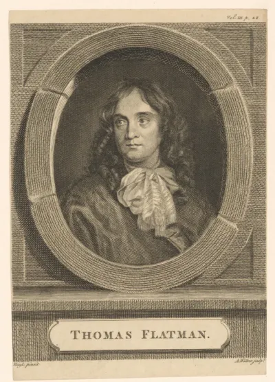 Portret van Thomas Flatman