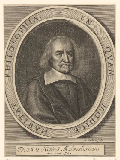 Portret van Thomas Hobbes