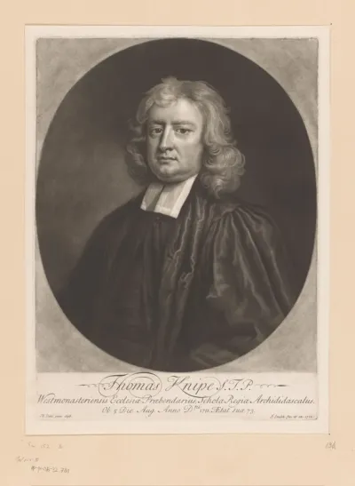 Portret van Thomas Knipe op 73-jarige leeftijd