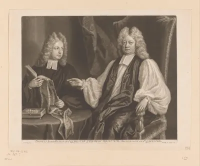 Portret van Thomas Sprat en zijn zoon Thomas (II)