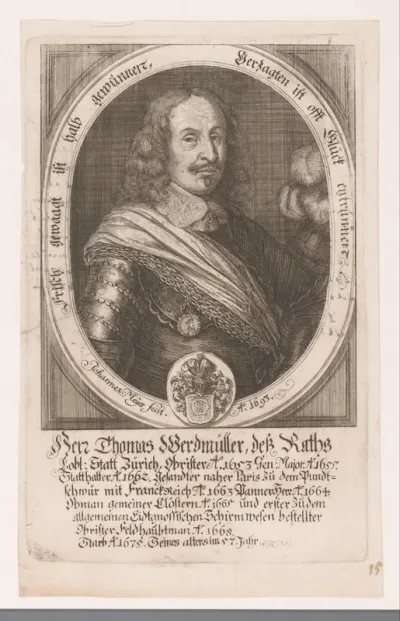 Portret van Thomas Werdmüller