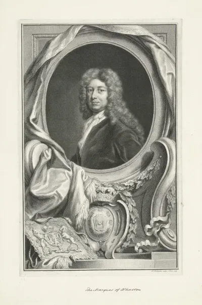Portret van Thomas  Wharton, markies van Wharton