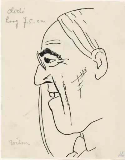 Portret van Thomas Woodrow Wilson
