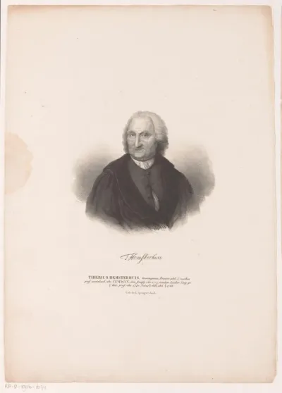 Portret van Tiberius Hemsterhuis