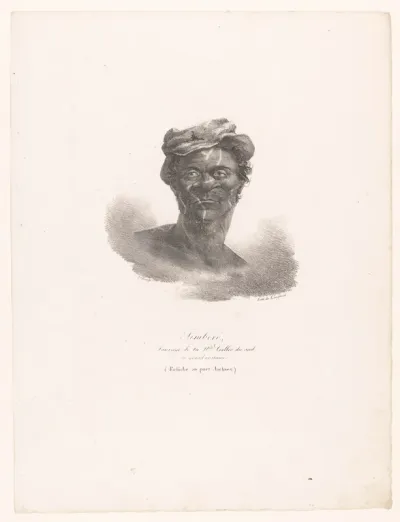 Portret van Timbéré, inwoner van Port Jackson in Nieuw-Zuid-Wales