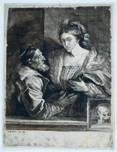 Portret van Titiaan en zijn maitresse