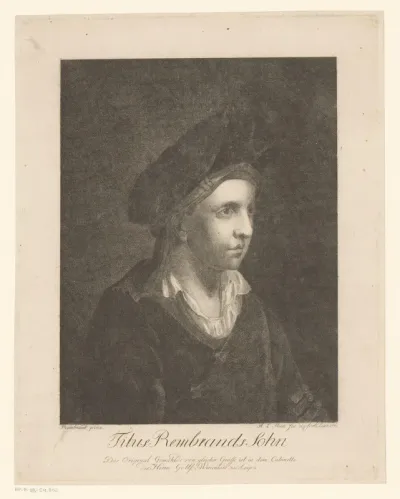 Portret van Titus Rembrandtsz. van Rijn