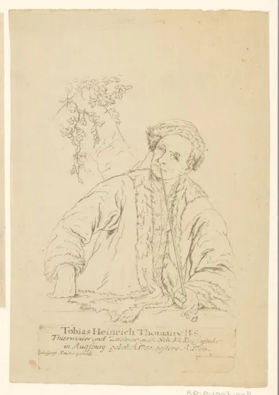 Portret van Tobias Heinrich Thomann von Hagelstein