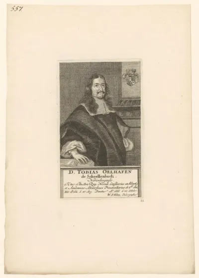 Portret van Tobias Oelhafen von Schöllenbach
