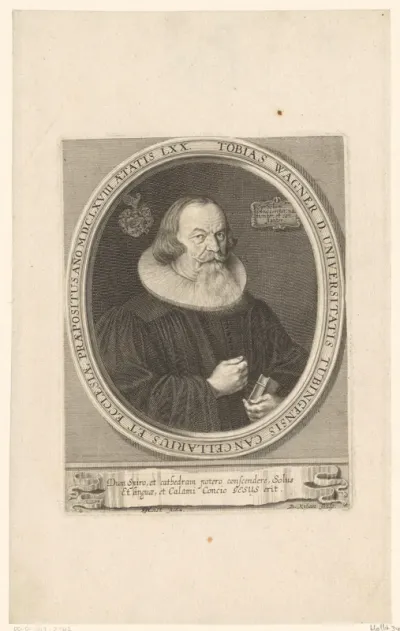 Portret van Tobias Wagner op 70-jarige leeftijd
