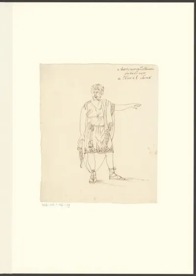 Portret van toneelspeler Andreas Snoek in de rol van Anthenor