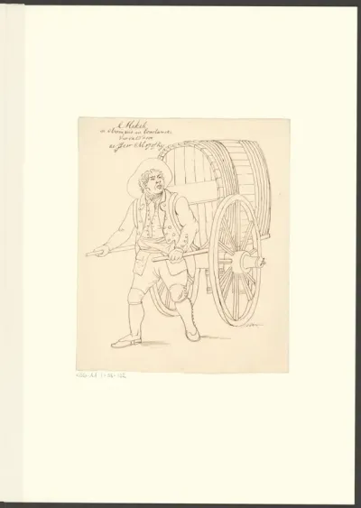 Portret van toneelspeler Theo Majofski in de rol van Mekéli