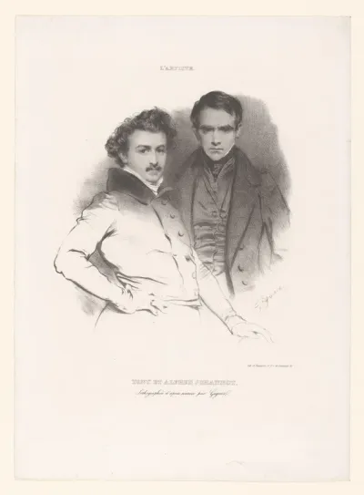 Portret van Tony en Alfred Johannot