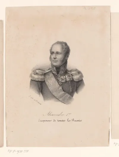 Portret van tsaar Alexander I van Rusland