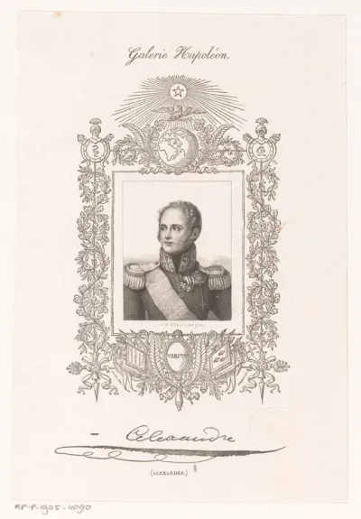 Portret van tsaar Alexander I van Rusland