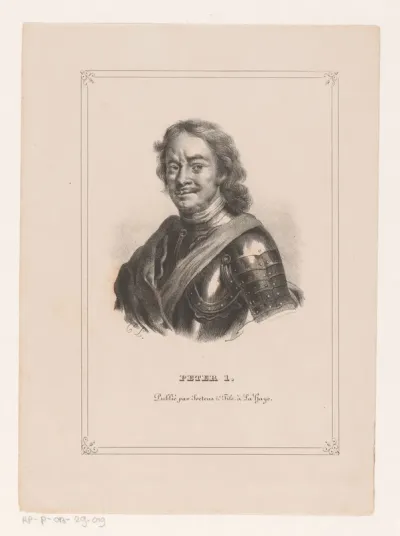 Portret van Tsaar Peter de Grote